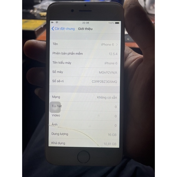 cụm main điện thoại iphone 6 16gb bypass iCloud có thông báo đăng nhập iCloud rẻ như xác