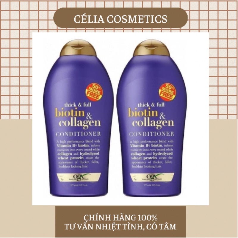 DẦU GỘI BIOTIN COLLAGEN OGX 750ML CHÍNH HÃNG CỦA USA