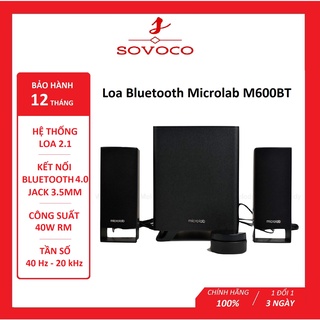 Loa Bluetooth Microlab M600BT 2.1, loa vi tính chính hãng giá rẻ bảo hành 12 tháng