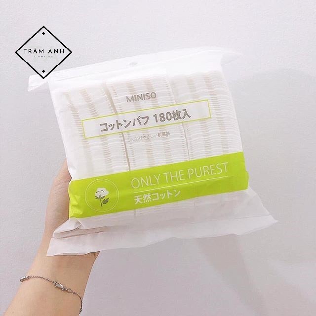 BÔNG TẨY TRANG MINISO 180 MIẾNG