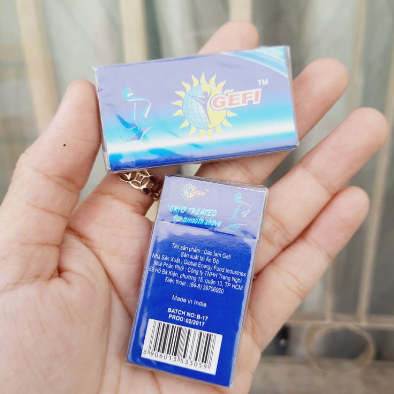 Combo 7 hộp lưỡi lam Gefi Ấn Độ (35 lưỡi)
