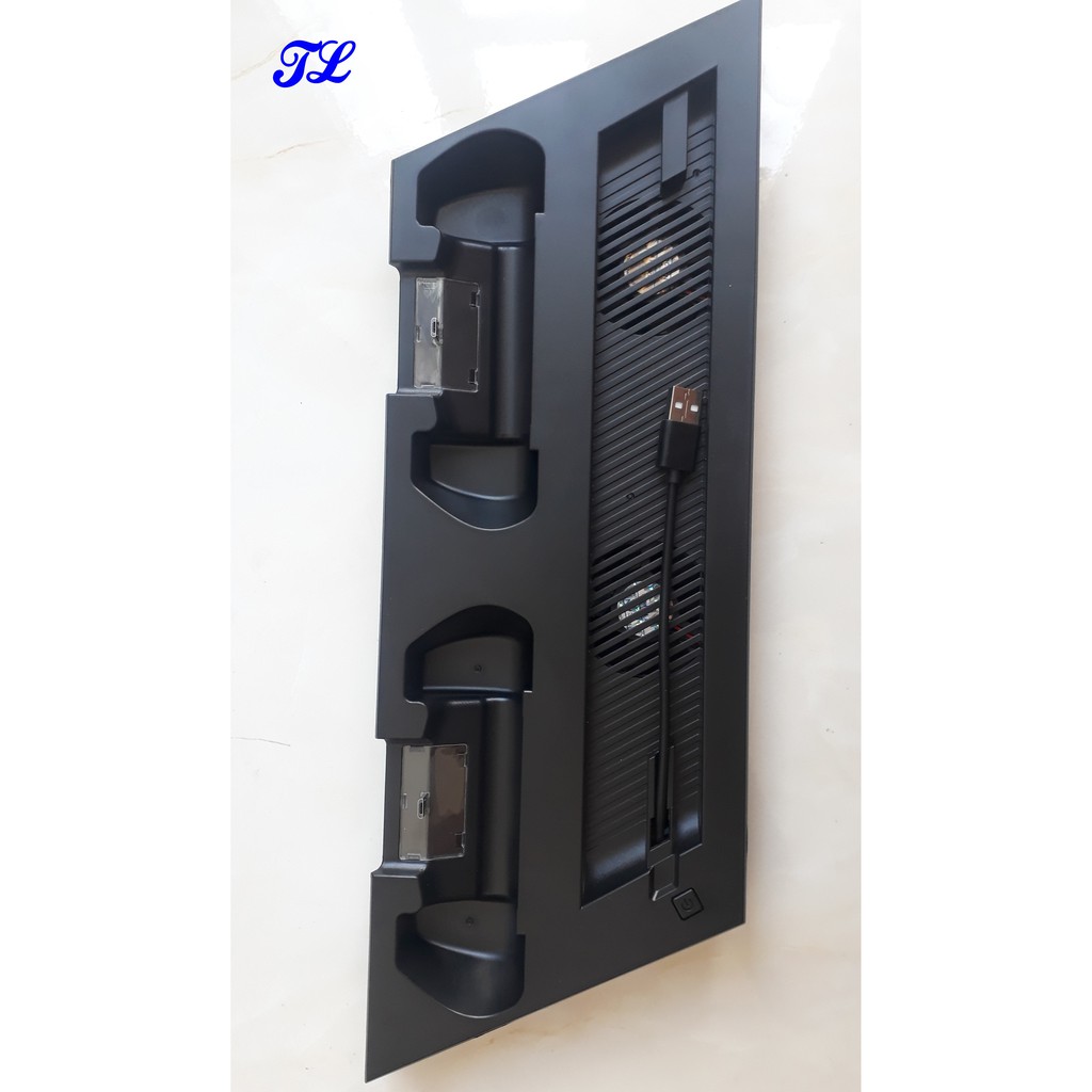 Đế tản nhiệt PS4 Slim, Pro, Quạt làm mát PS4, 3 cổng usb, 2 quạt làm mát cao cấp