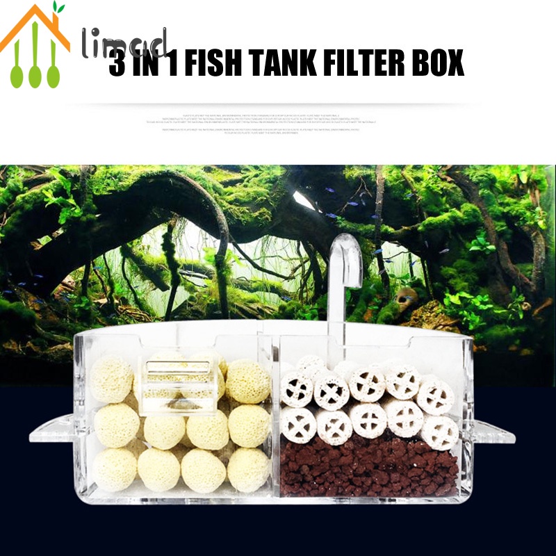 Phụ Kiện Hộp Lọc Nước Ngoài Hình Tròn Bằng Acrylic Cho Bể Cá