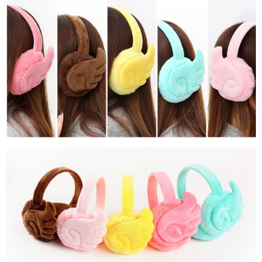 Bịt tai lông pastel BAT1 bông mùa đông giữ nhiệt ủ ấm bảo vệ cute dễ thương