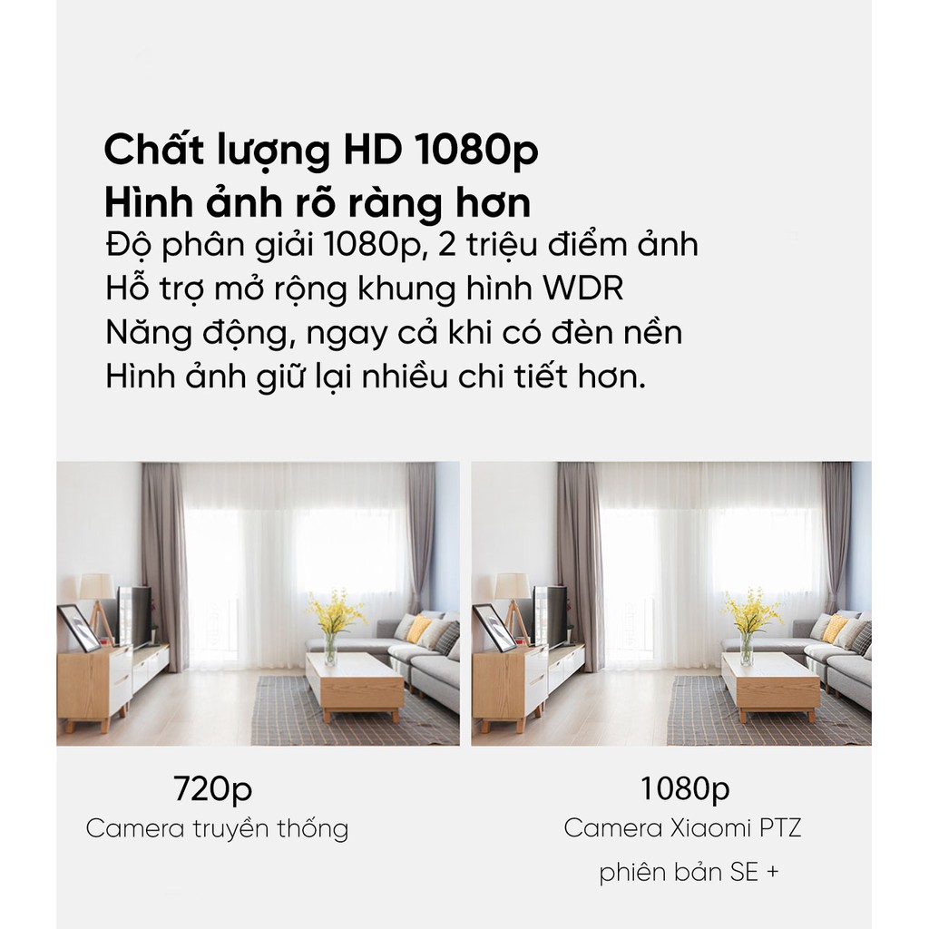 [Mã 159ELSALE hoàn 7% xu đơn 300K] Camera Xiaomi quay 360 độ MJSXJ10CM Full HD 1080p - Bản quốc tế DGW