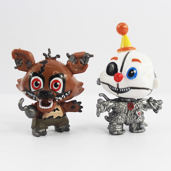 Set 6 Mô Hình Búp Bê Chú Gấu Bonnie Foxy FNAF Dễ Thương Cho Bé