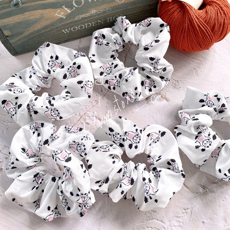 {Ảnh thật} SCRUNCHIES LỤA XỊN BÒ SỮA, UNICORN PONY, KHỦNG LONG HOT TREND ULZZANG