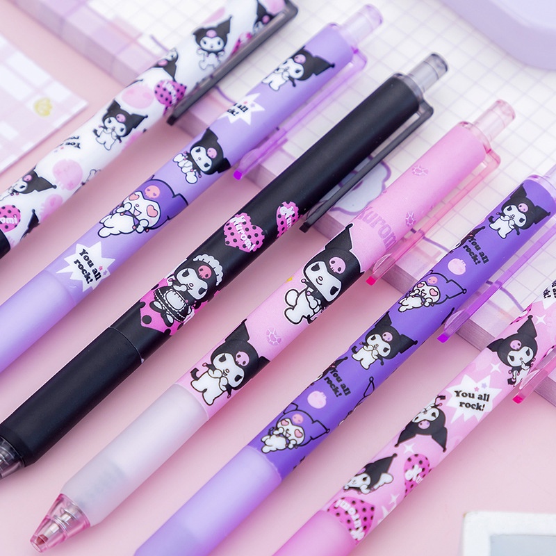 Bút Bi Viết Phim Hoạt hình Quỷ Nhỏ - Bút Bi Nước Học Sinh, Sinh Viên Văn Phòng Mực Đen