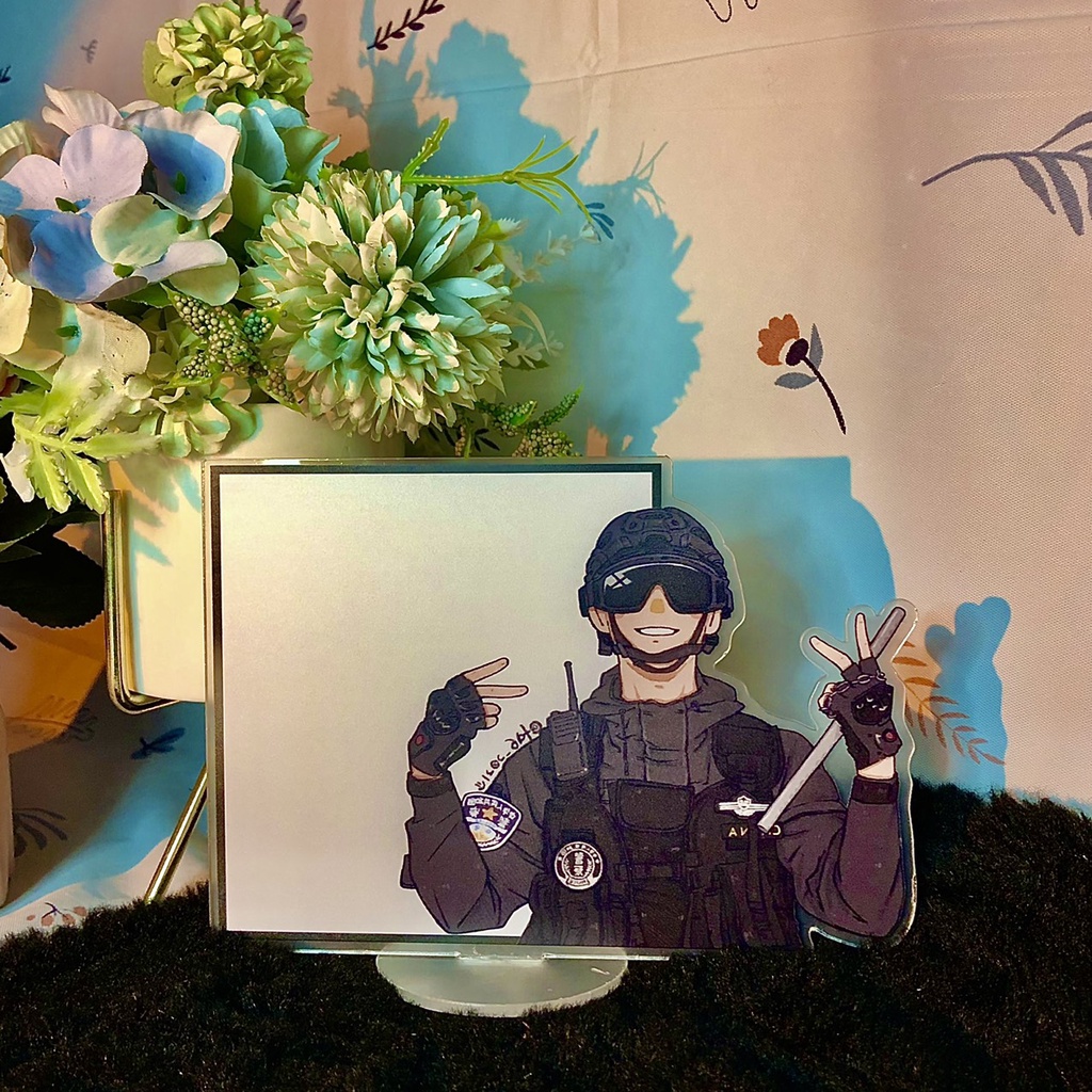Standee PUBG tượng acrylic anime mica chibi trang trí trưng bày mô hình