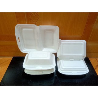 Hộp Xốp Chữ Nhật 1 Ngăn Đựng Nửa Con Vịt, Hộp Xốp Đựng Xôi