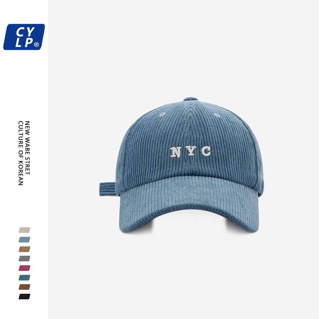 Mũ Lưỡi Trai NYC1987 Thời Trang Đường Phố Hàn Quốc Cá Tính Cho Nữ