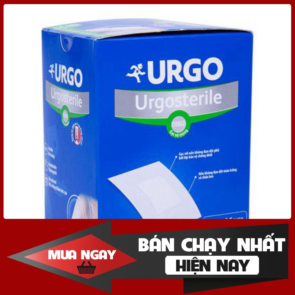 BĂNG DÁN CÓ GẠC URGOSTERILE 53X70MM(combo 10 miếng)