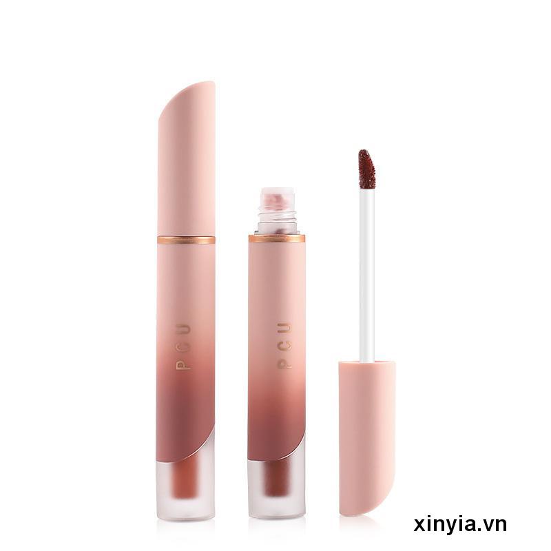 🌺Son Môi Dạng Kem Màu Nhung Lì Không Dính Ly Dưỡng Ẩm Lâu Trôi PCU