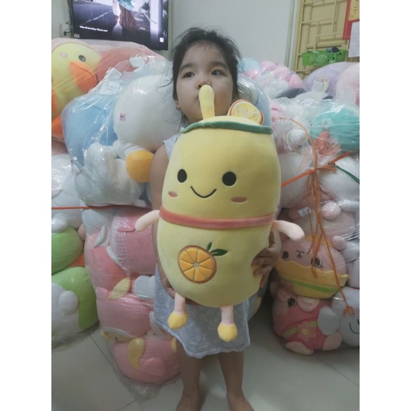 Trà sữa trái cây nhồi bông