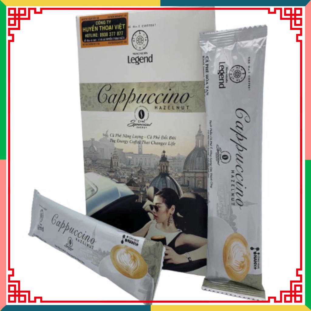 Cà phê tổ hợp Tập Đoàn Cafe Trung Nguyên Legend Cappuccino Hazelnut hộp 216g ( Đại lý Ngọc Toản)