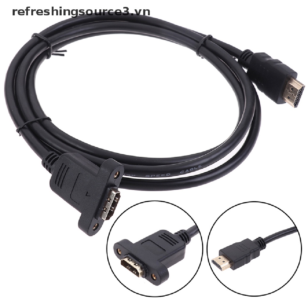 1 Cáp nối dài HDMI mạ vàng từ đầu cắm sang lỗ cắm