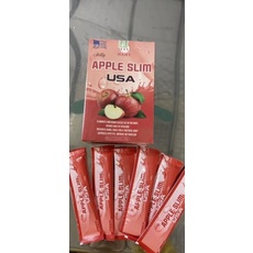 THẠCH TÁO HỖ TRỢ GIẢM CÂN DA APPLE SLIM 10 GÓI -  1 hộp 10 gói x 25gr - Hàng Chính Hãng