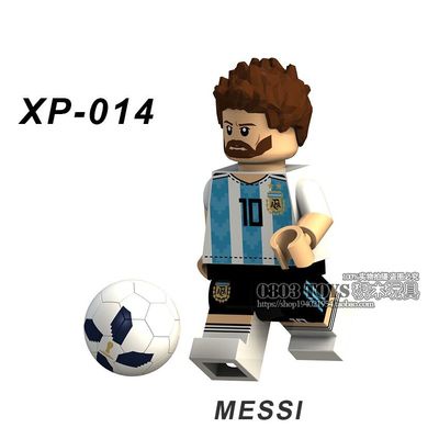 2018 World Cup bóng đá Cavani Messi Ronaldo NEYMAR lắp ráp hình người đàn ông Tích gỗ tương thích Lego