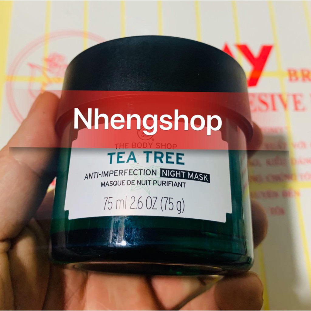 [Full 75ml] Mặt Nạ Ngủ The Body Shop Tea Tree anti imperfection Night Mask