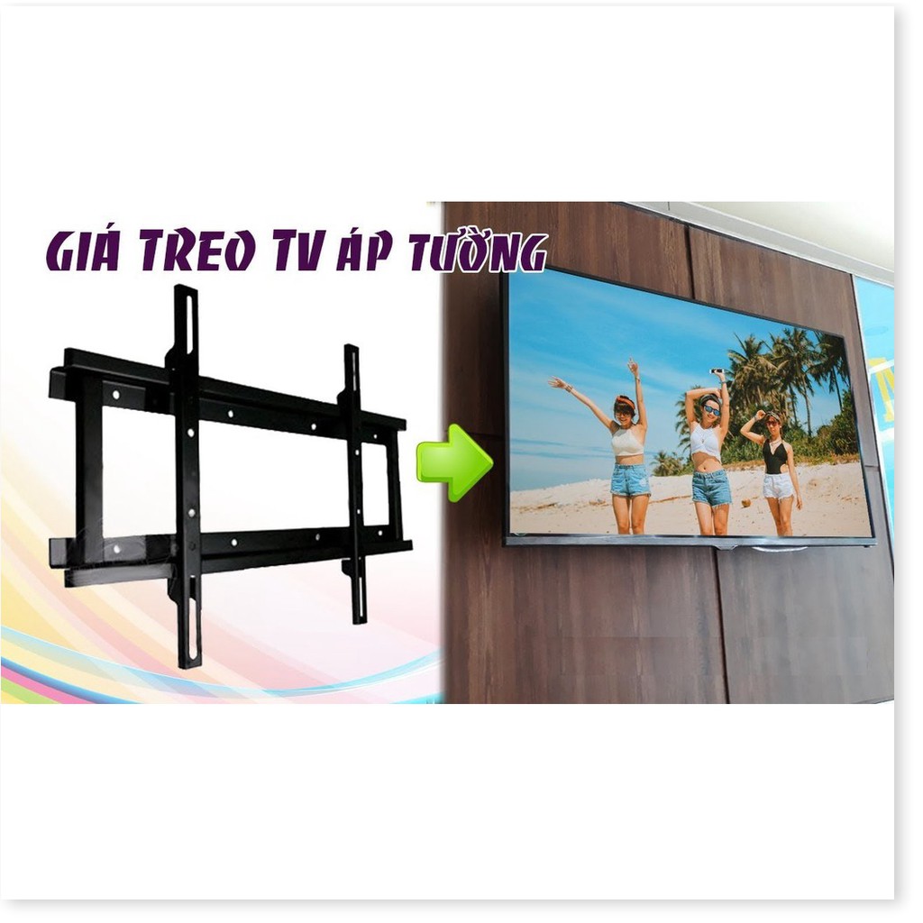 Giá treo tivi sát tường từ 14 đến 80 inch, khung treo ti vi đơn giản dễ lắp đặt