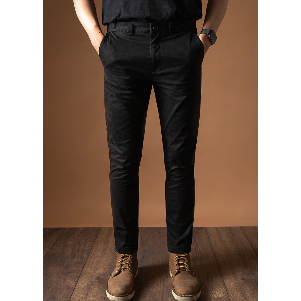 Quần kaki nam P&amp;B cao cấp form slim fit tôn dáng, trẻ trung - 8 màu basic dễ dàng lựa chọn - Mã PBD001