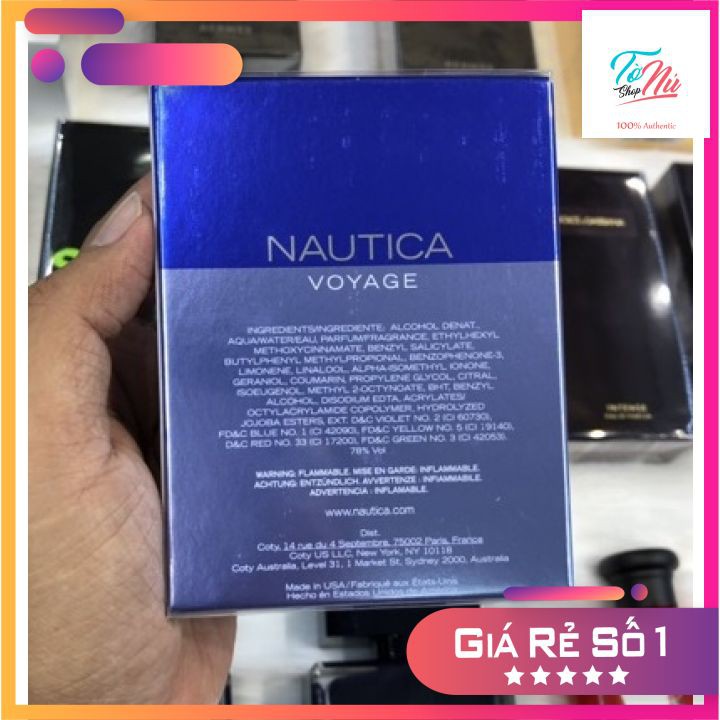 [CHÍNH HÃNG] Nước hoa nam chính hãng giá rẻ dành cho sinh viên Nautica Voyage fullsize 100ml | BigBuy360 - bigbuy360.vn