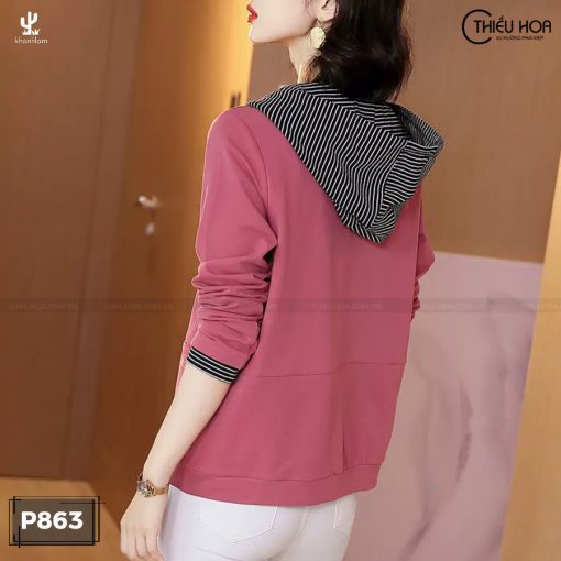 Áo Khoác Thun Da Cá Tiện Lợi Cao Cấp Thiều Hoa P863