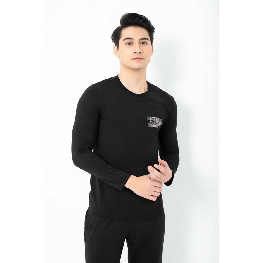 Áo Thu Đông Nam Thun Dài Tay Cao Cấp Aristino Insidemen ILT005W1 Chất Cotton Dáng Slim fit Cổ Tròn Tay Và Gấu Áo Suông | BigBuy360 - bigbuy360.vn