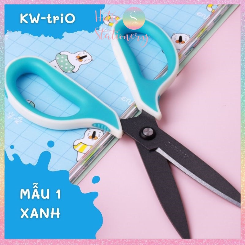 [HOTIS] Kéo cắt giấy KW-triO bằng thép không gỉ mạ titan - Đặc biết cắt băng keo không bị dính - Hàng cao cấp