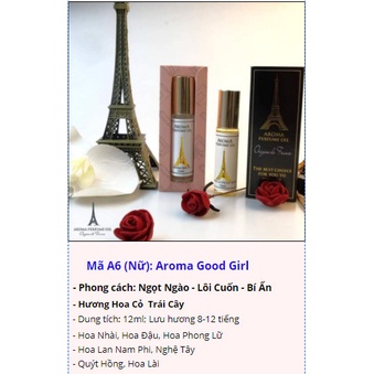 Tinh Dầu Nước Hoa Pháp Aroma Perfume Oil 12ml dạng lăn