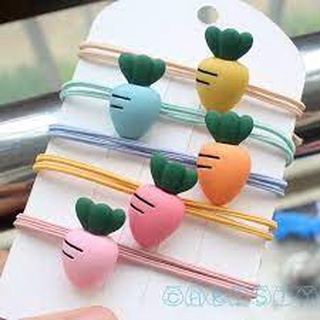 Dây buộc tóc co giãn hình củ cà rốt dễ thương dmn mb02
