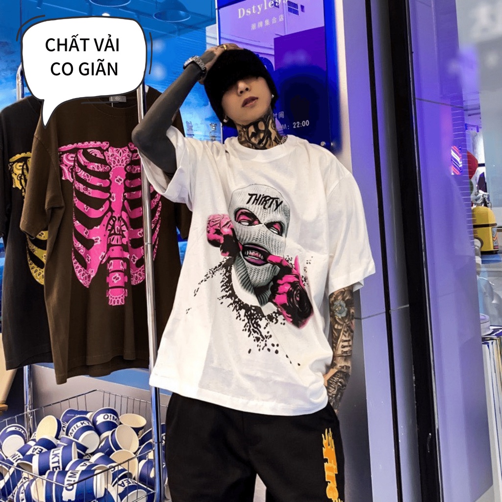 Áo Thun Xumin Form Rộng Chất Cotton In Hình THIRTY