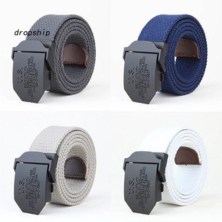 Dây nịt nam kiểu dáng quân đội màu trơn
