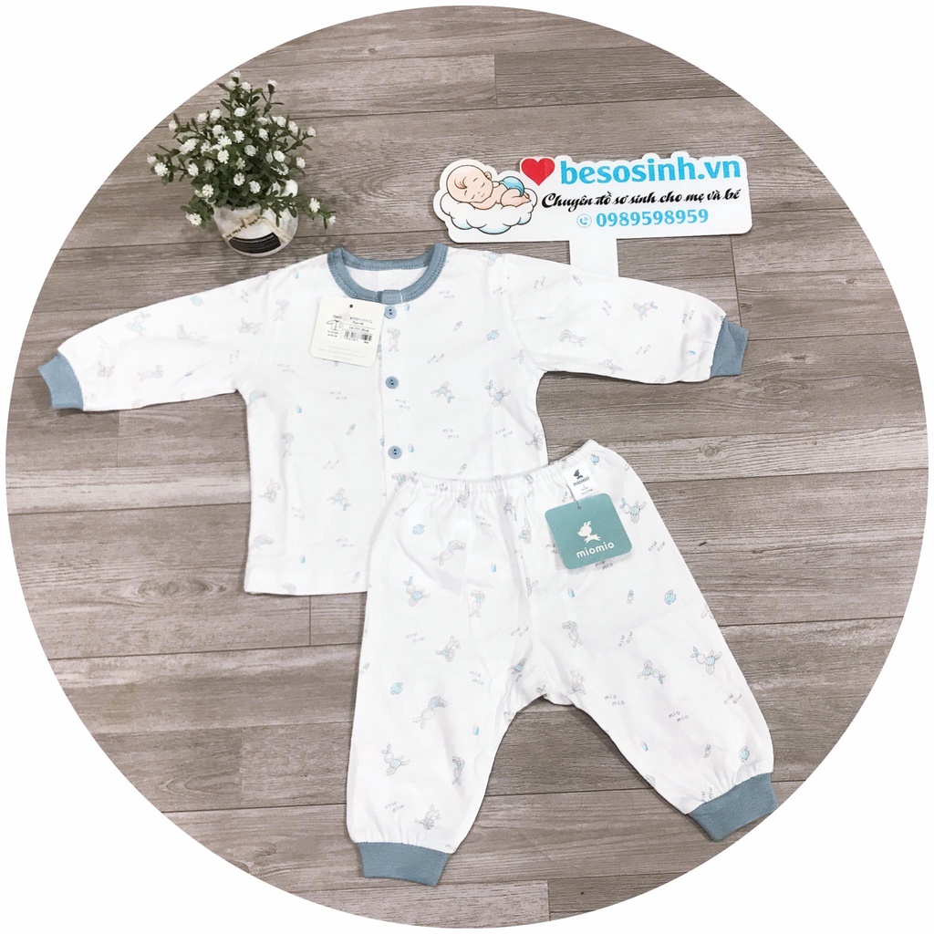 Bộ quần áo sơ sinh cotton dài tay Mio cao cấp