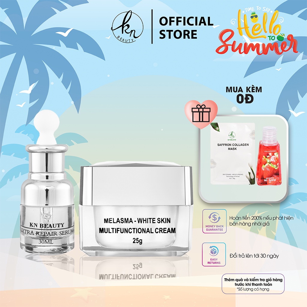 Combo xóa nám, mờ thâm của KN Beauty