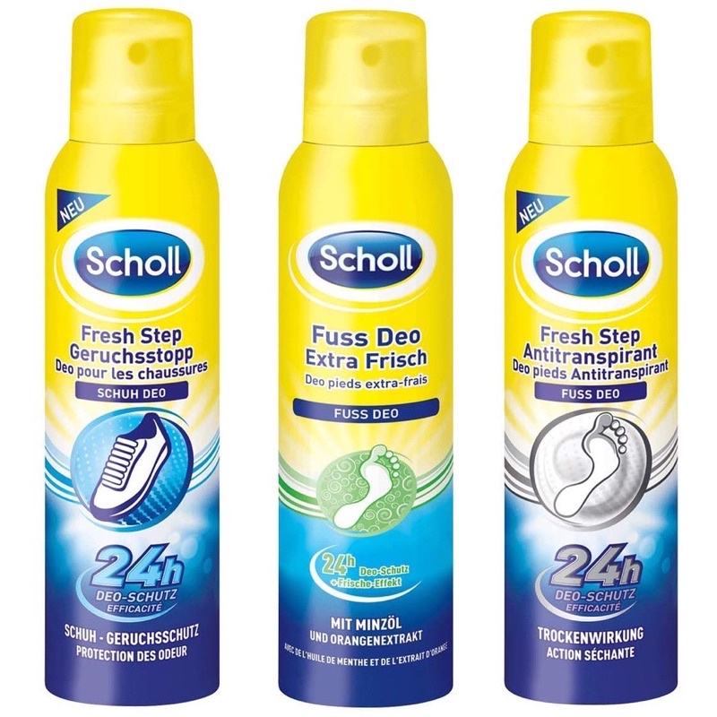 Xịt khử mùi hôi chân và giày Scholl – Nội địa Đức chính hãng chuẩn sử dụng rất tốt