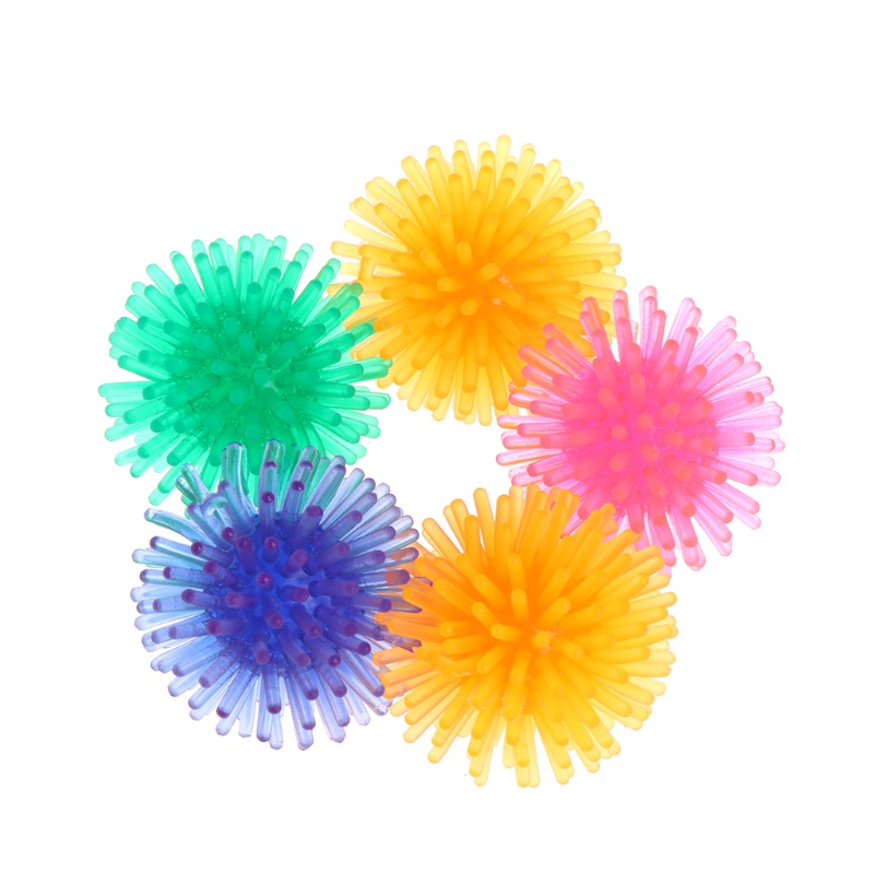 Set 5 quả bóng gai mềm đồ chơi nhiều màu sắc cho mèo cưng