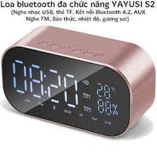 Loa Bluetooth + Đồng Hồ Báo Thức YAYUSI S2