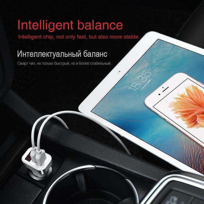 Tẩu sạc HOCO Z3 12-24V cổng USB có màn hình LED sử dụng trên xe hơi thích hợp cho  7 Samsung điện thoại 5V 3.1A