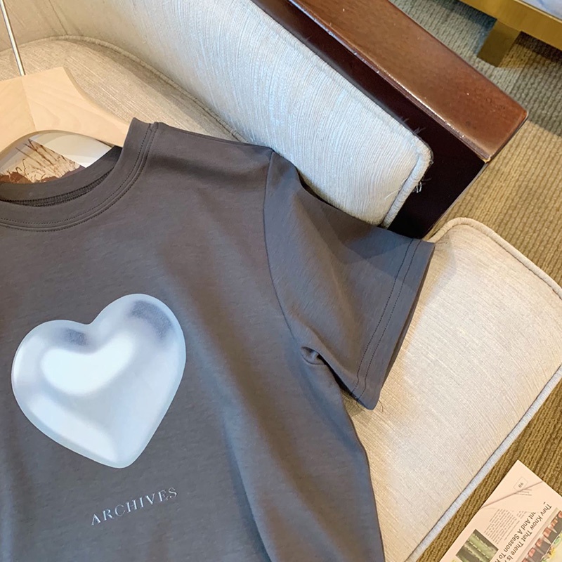 Áo thun NRVP cotton tay ngắn cổ tròn phong cách Hàn Quốc thời trang mùa hè cho nữ