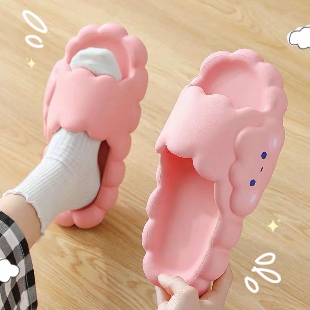 Dép đi trong nhà hình đám mây dễ thương thời trang mùa hè dành cho cặp đôi đủ size 36-41