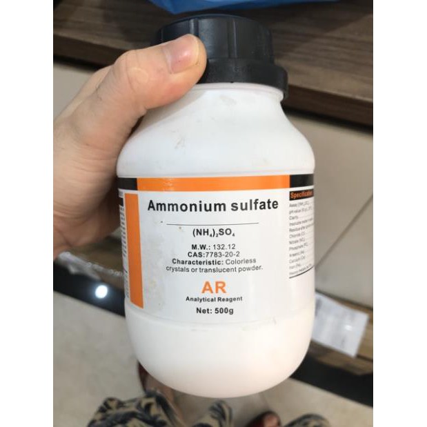 Ammonium sulfate (NH4)2SO4 lọ 500g amoni sunphat CAS 7783-20-2 phèn kép