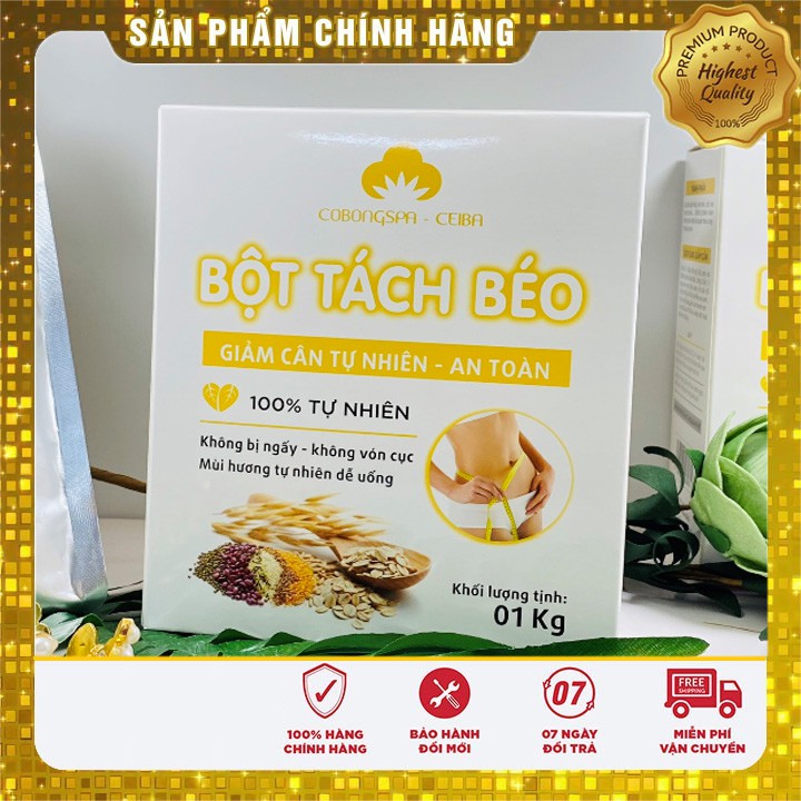 [Chính Hãng] bột tách béo cô bông siêu giảm cân gói 1kg