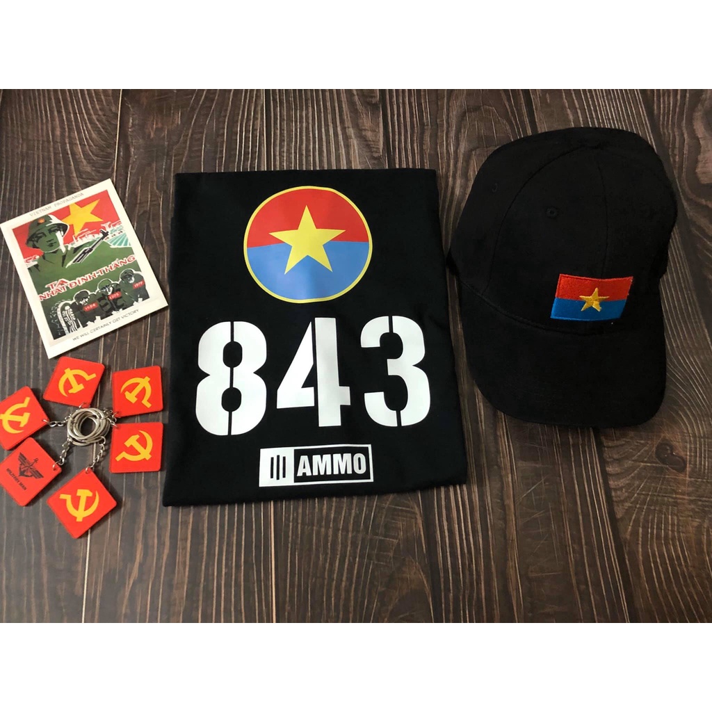 Mũ cờ giải phóng thêu tay