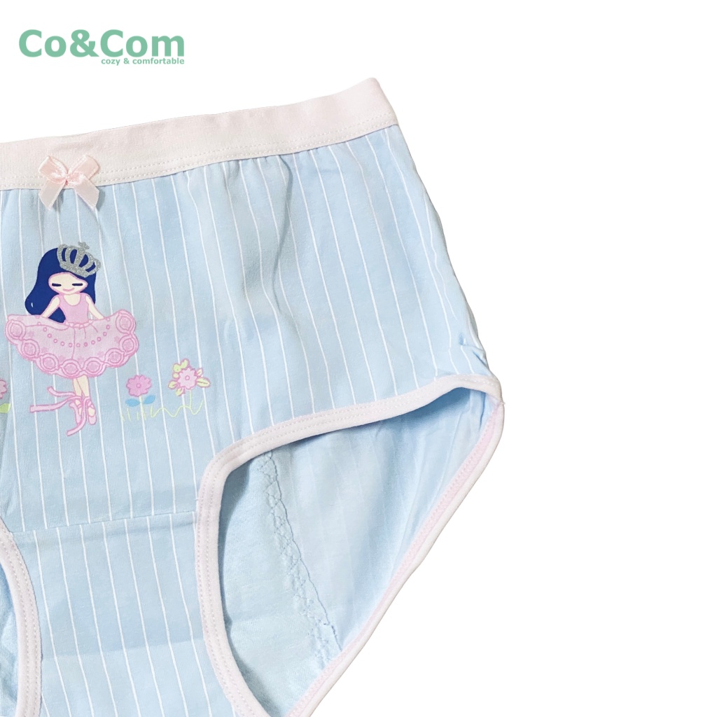 Set 2 Quần Lót Bé Gái Size Lớn 30-45 Kg Co&amp;Com CV70060 Cotton Cao Cấp Nhiều Mẫu Dễ Thương Mềm Mại