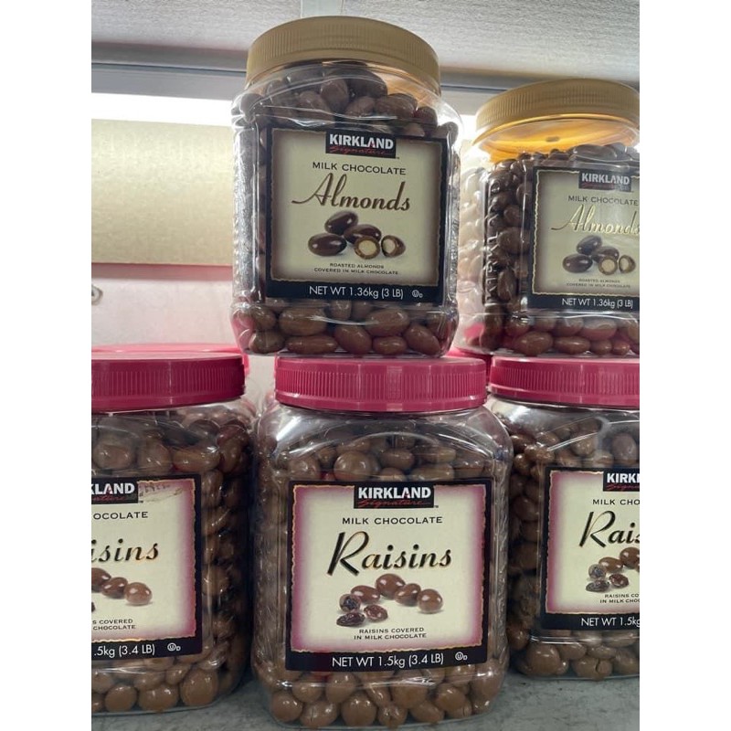 [Date 11/2021] Socola Hạnh Nhân Kirkland Signature  Almonds Hộp 1.36kg