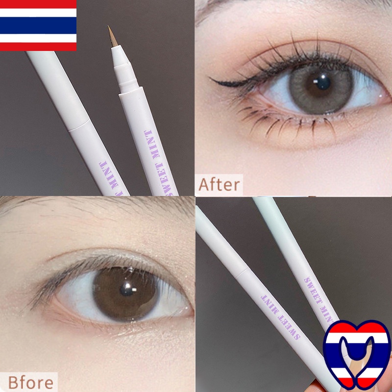 Bút kẻ bọng mắt Sweet Mint tạo nét mắt 3D to tròn sắc nét như vừa tạo hình thẩm mỹ - Nâu trà