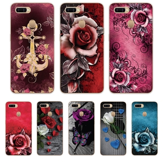 Ốp Lưng Oppo A37 A39 A57 A59 A59S A3 A3S A5S A7 F1S TPU mềm Case Hoa hồng