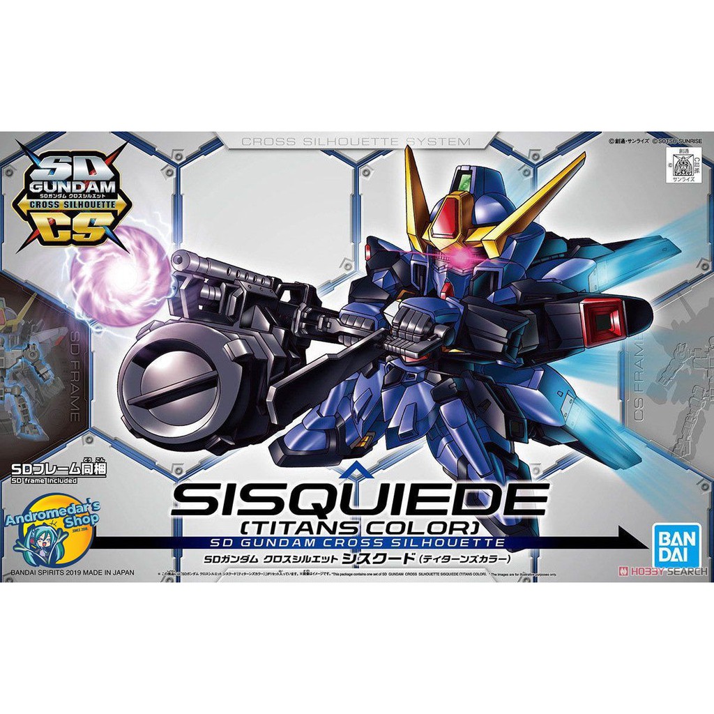 [Bandai] Mô hình lắp ráp SD Gundam Cross Silhouette Sisquied [Titans Colors] (SD) 10 (Gundam Model Kits)