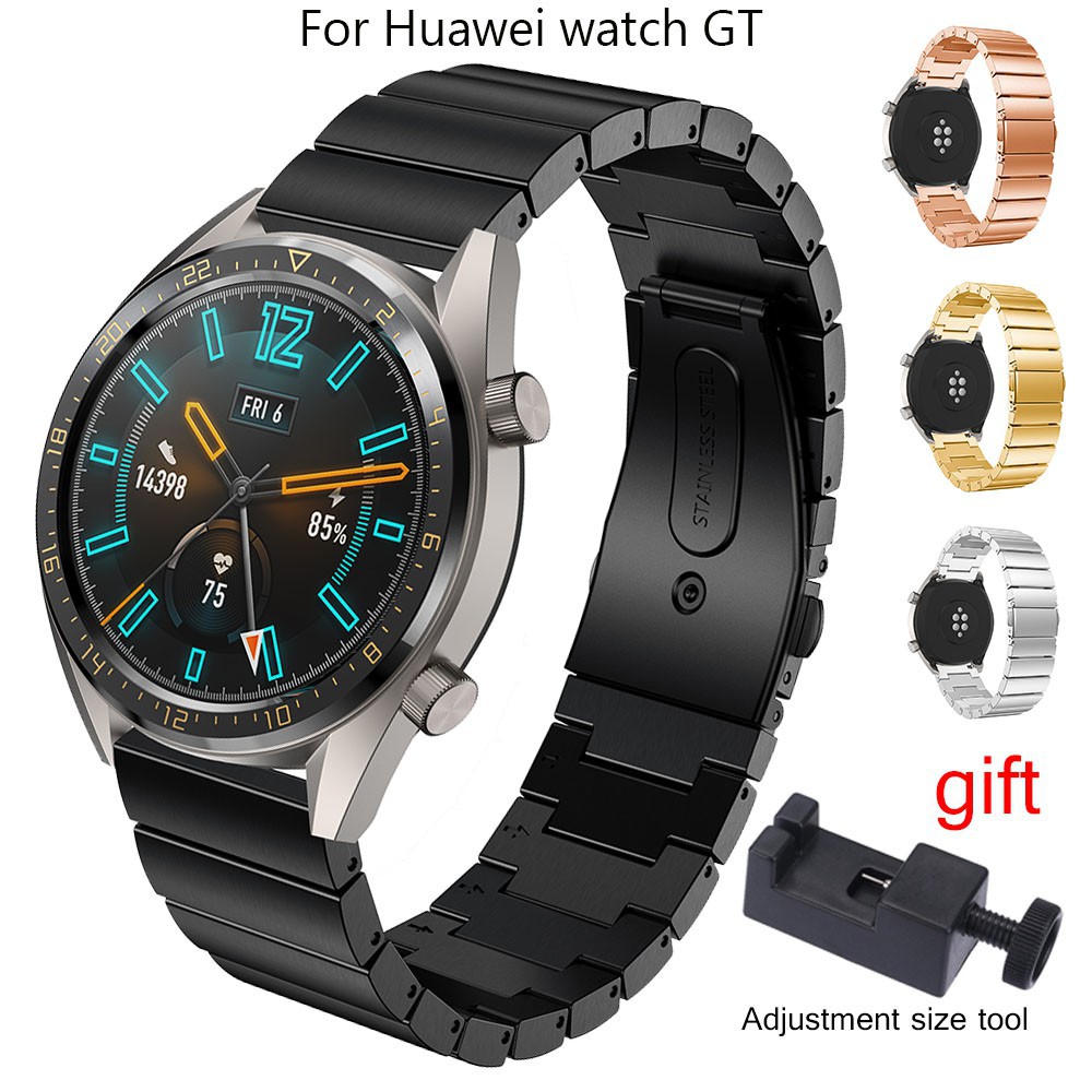 Dây đeo kim loại thay thế cho đồng hồ thông minh Huawei Watch GT kèm phụ thumbnail
